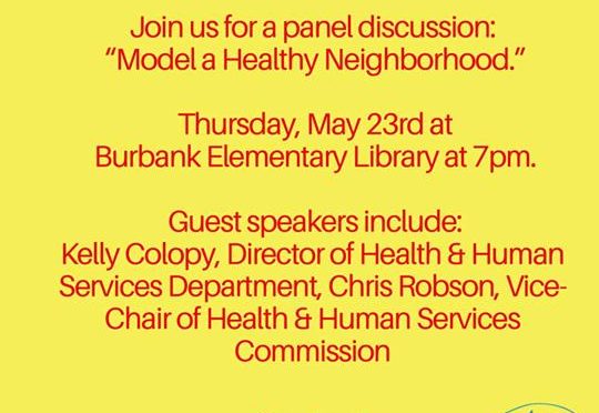 Upcoming Community Meeting – Thursday May 23rd