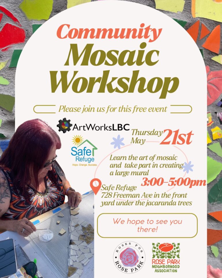 5/21, COMMUNITY MOSAIC WORKSHOP